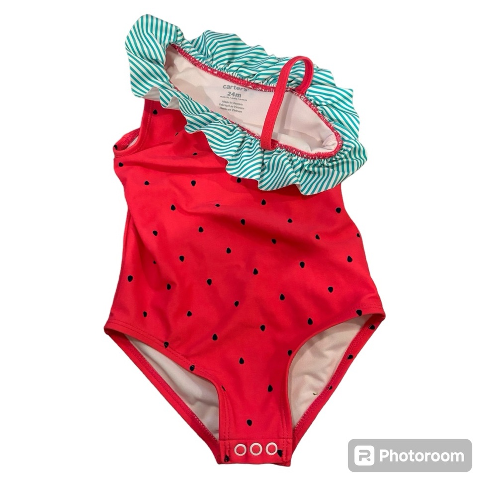 Carters Watermelon one piece bathing suit Size 24mo